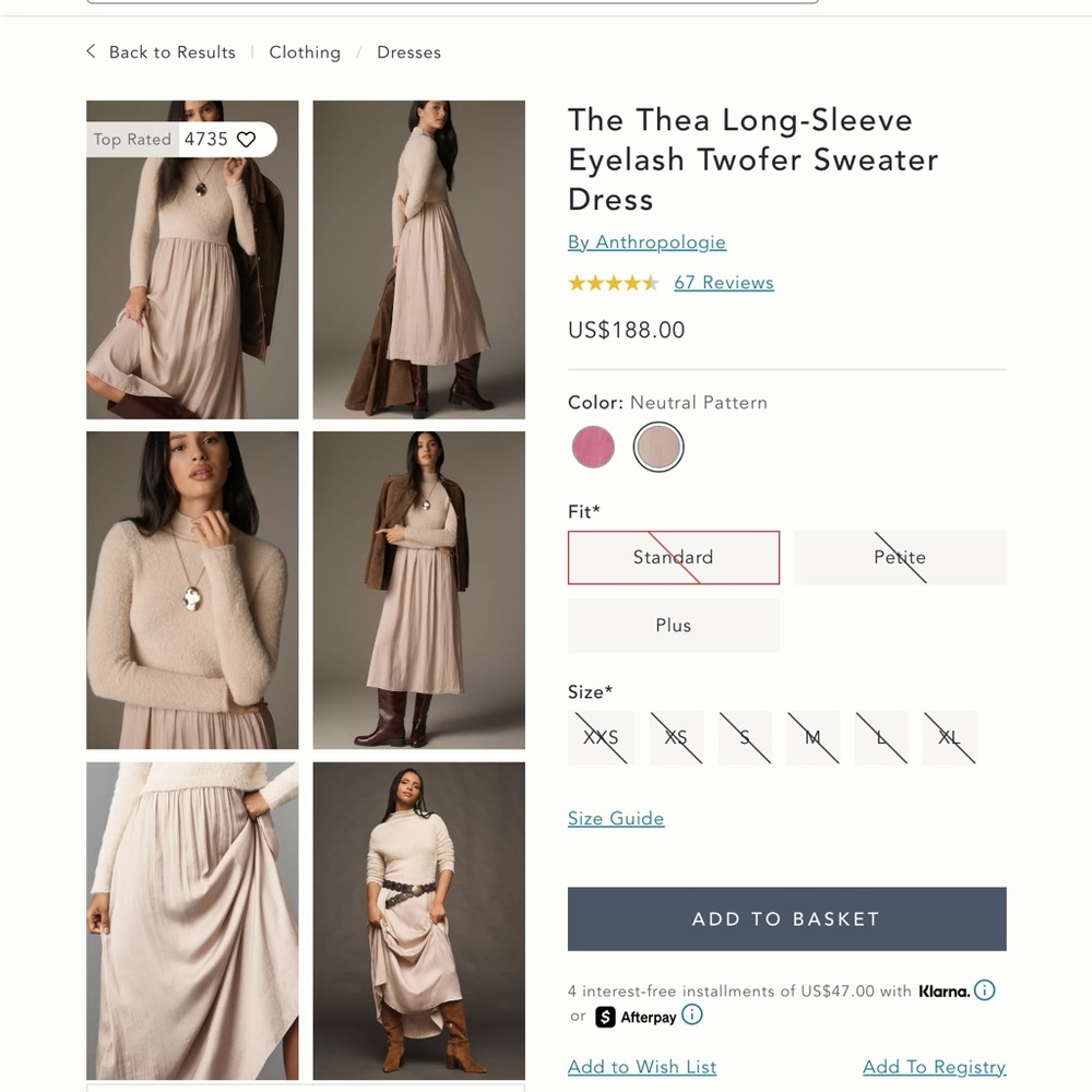 Anthropologie the thea eyelash twofer dress size small nwot new - Picture 8 of 8